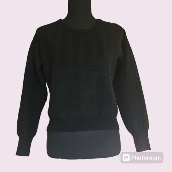 Sam Edelman Women Black Long Sleeve Sweater Size Small - Picture 7 of 7